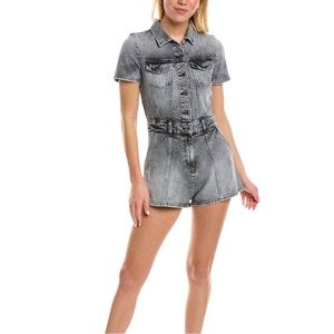 Retrofete Gray Denim Romper